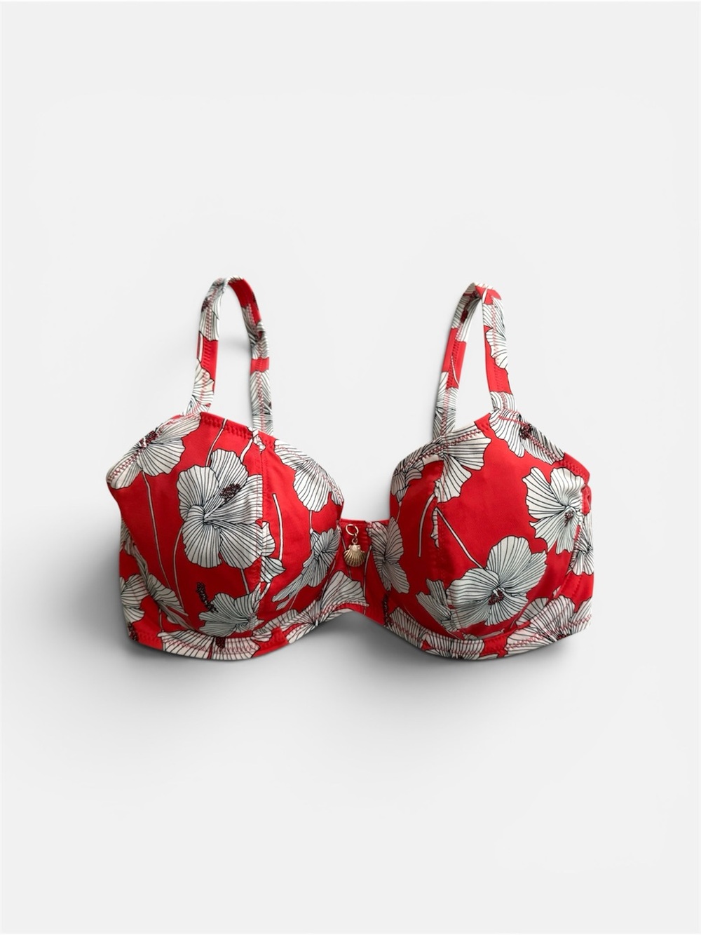Freya Hibiscus Beach Plunge Bikini Top UK 30F - Picture 2 of 6